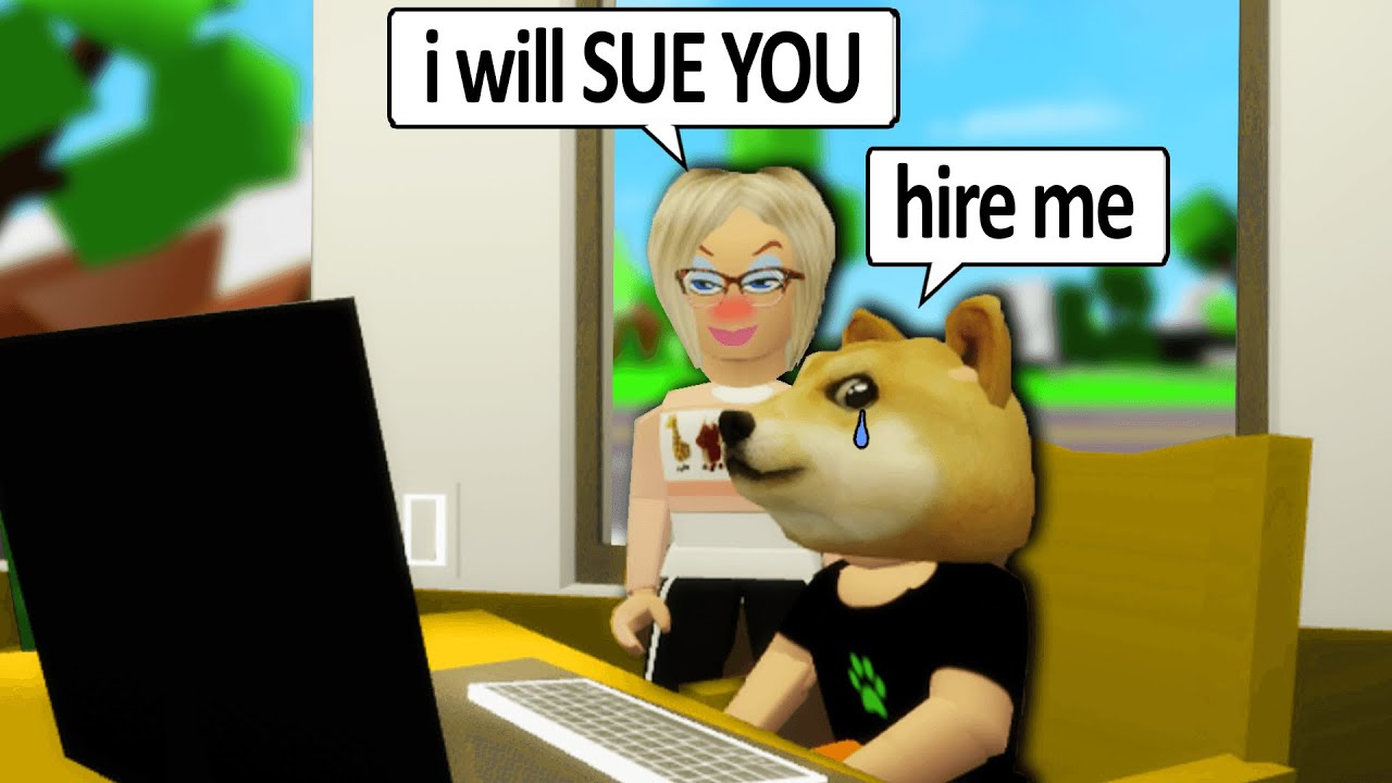 Doge Dwayne Gets A Job (ROBLOX Brookhaven🏡RP - FUNNY MOMENTS)