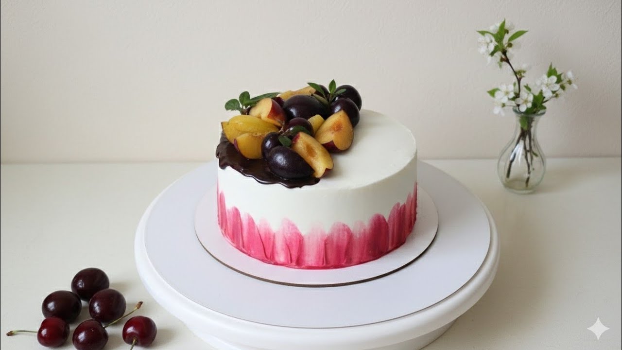 How to turn a simple cake into a piece of art using summer fruits