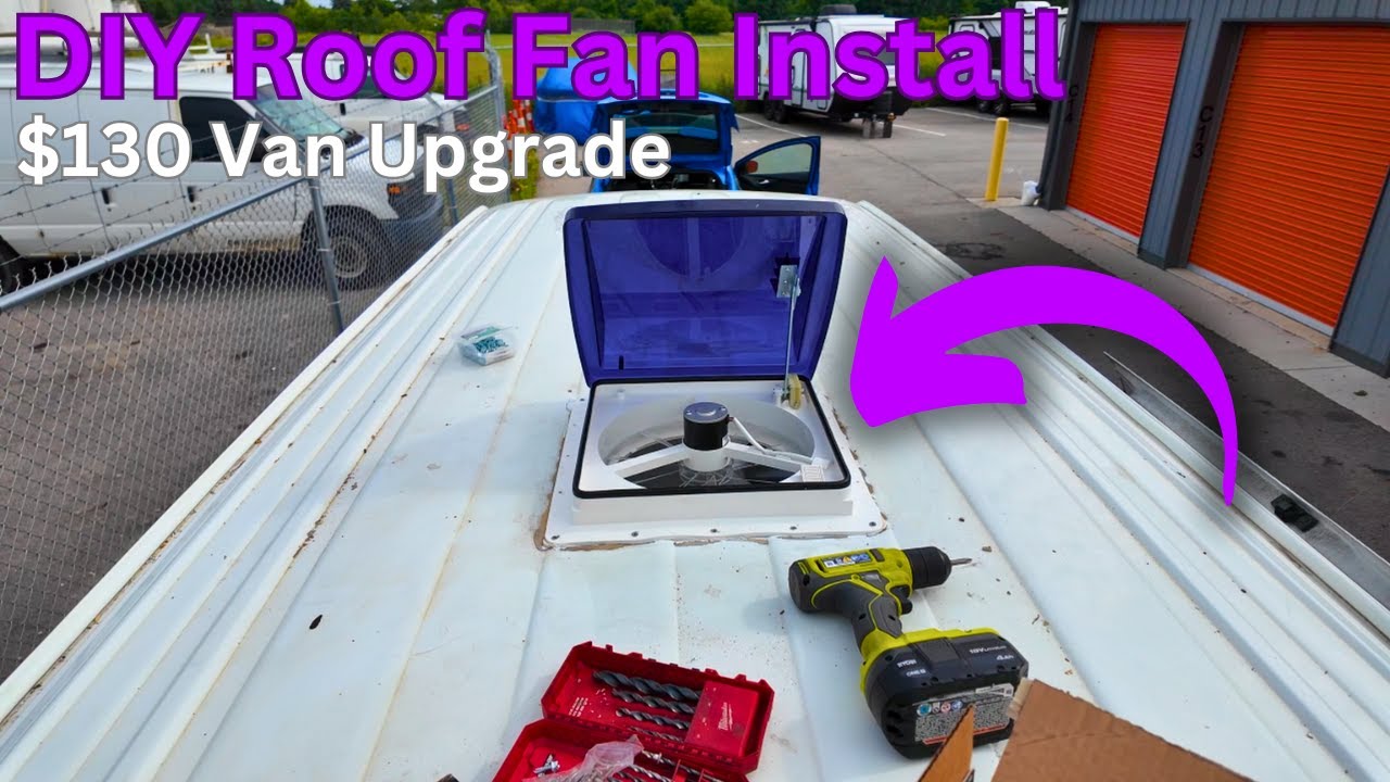 $130 Roof Fan Install in My Track Van | Worth It?