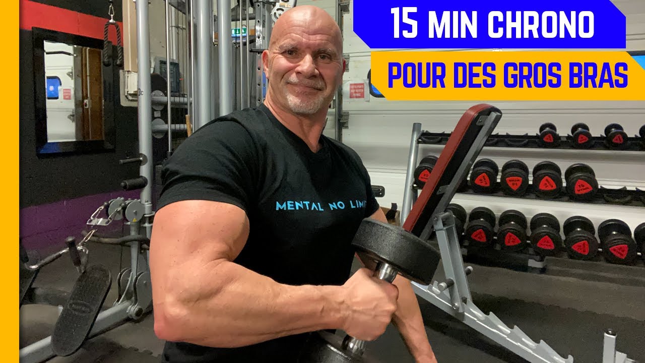 Je partage ma séance d’entraînement. 15 mn pour des gros bras.