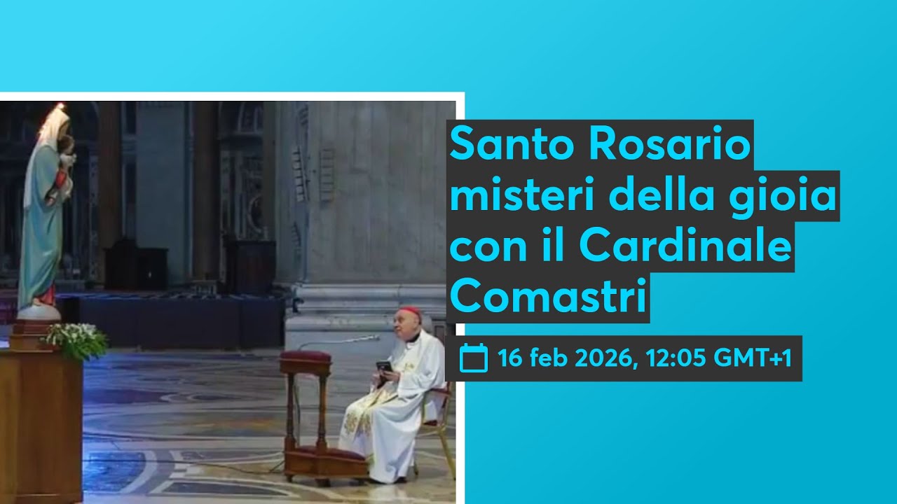 Santo Rosario misteri della gioia con il Cardinale Comastri 📱