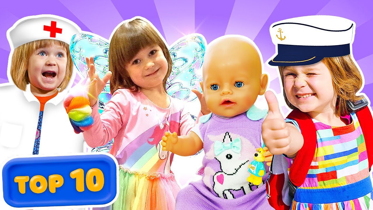Pretend Play Adventures: Toys, Care, and Fun for Kids | TOP 10 Videos for Kids