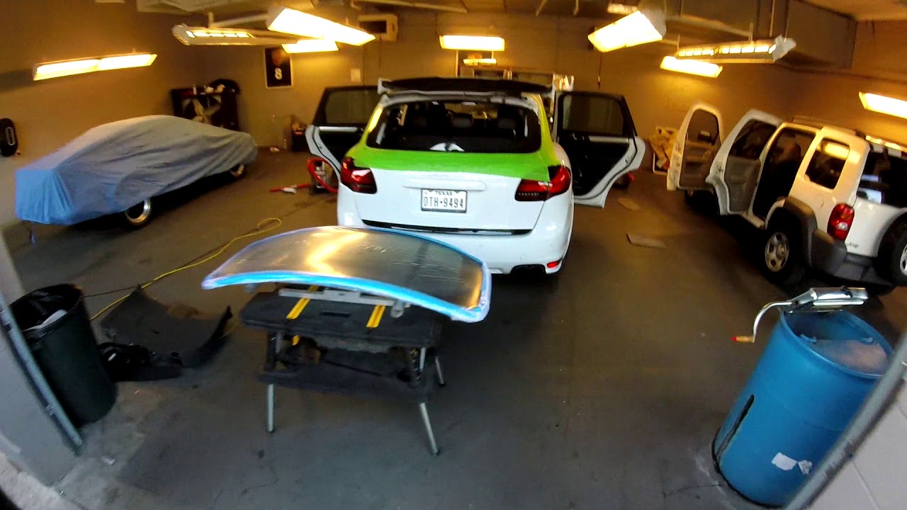 Porche cayenne 2017 back glass install