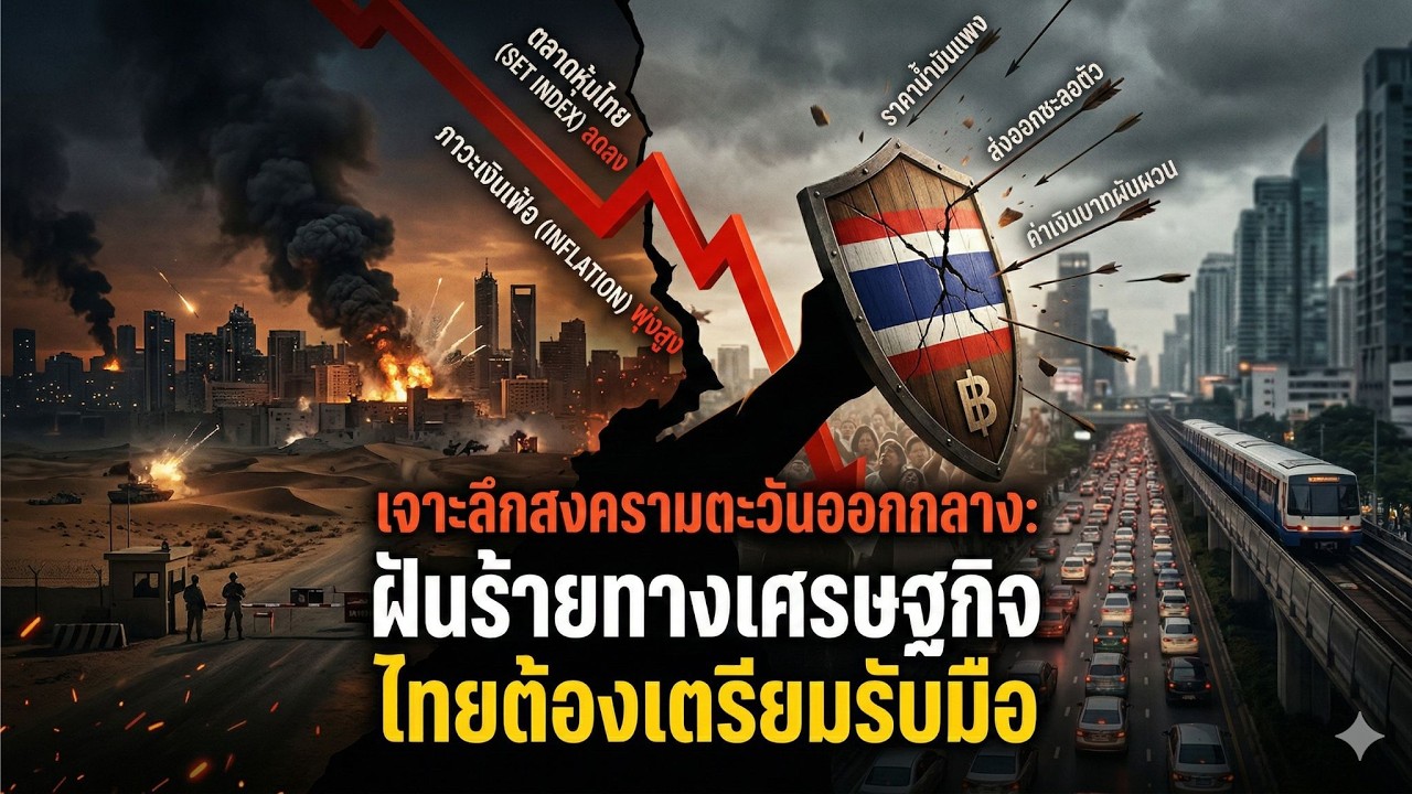 มหาพายุเศรษฐกิจ #เศรษฐกิจไทย #สงครามอิหร่านสหรัฐ #วิกฤตพลังงาน #หุ้นไทย #ส่งออกไทย #Geopolitics