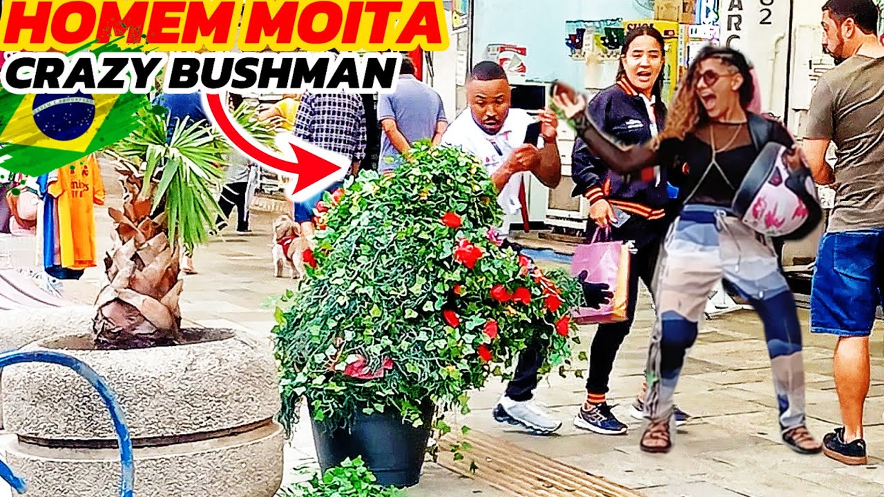 Homem Moita A Pegadinha Que Ninguém Esperava - Bushman Prank in Brazil