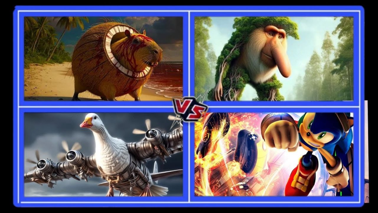 Sigma Boy VS BR BR PATAPIM VS BOMMODINI GUSSINI VS SONIC
