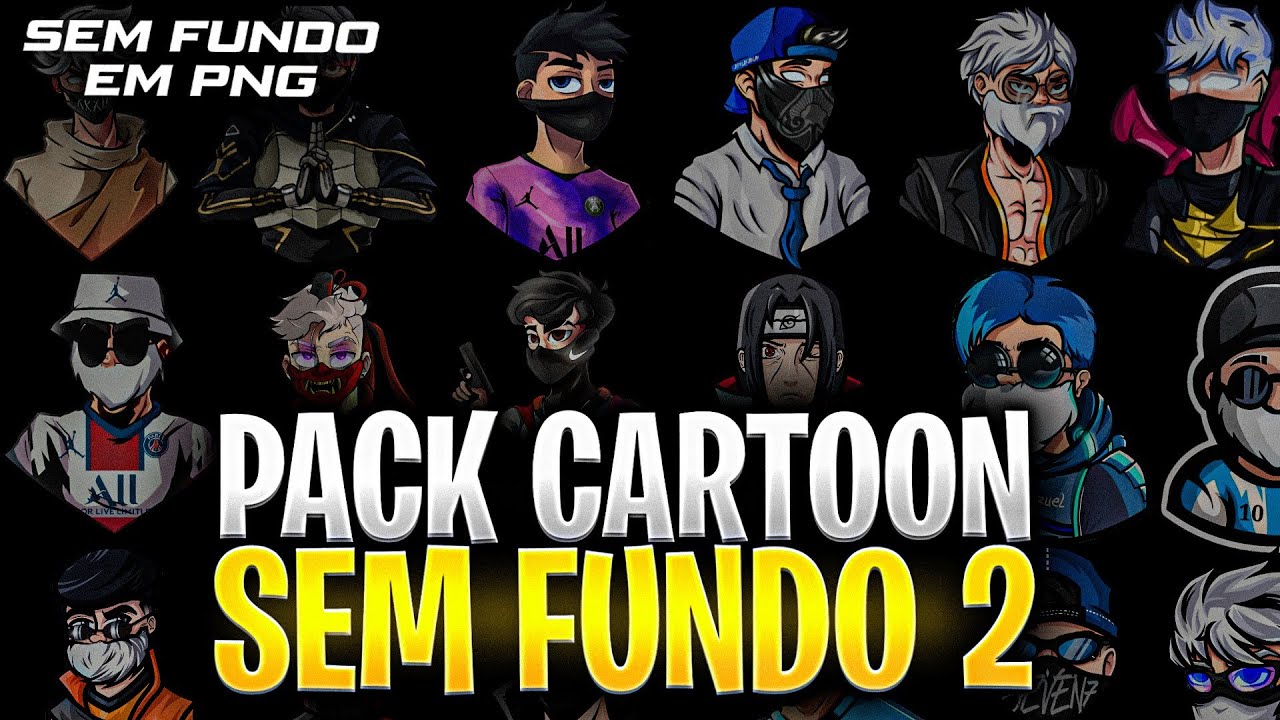 🔥[GRÁTIS] PACK de CARTOON sem FUNDO e SEM NOME VIA DRIVE + DE 50 CARTOONS