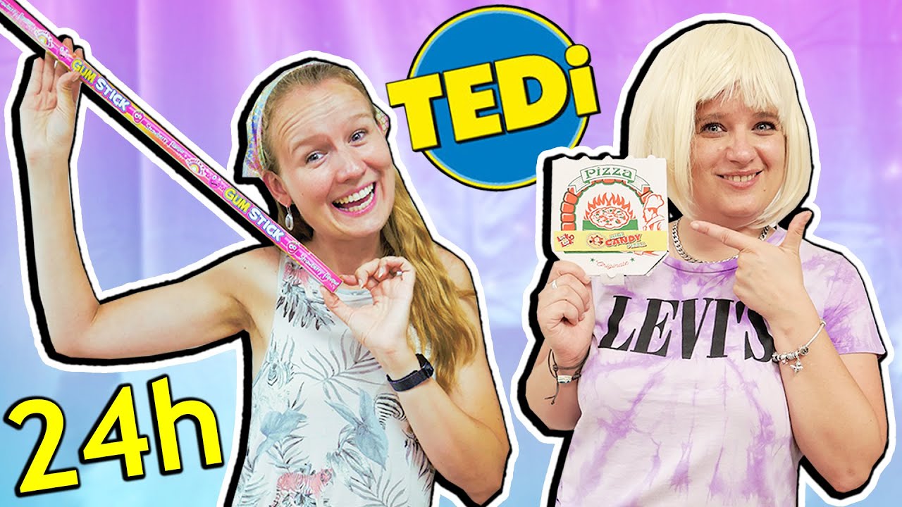 24 STUNDEN NUR TEDI HAUL Eva & Kathi testen verrückte Dinge und überraschen die Crew!