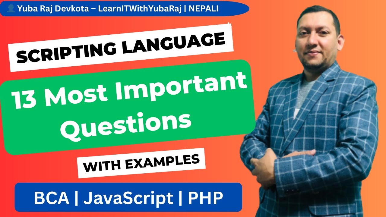 Scripting Language Important Questions | JavaScript, PHP, AJAX, CMS | BCA | Exam | LearnITWithYuba