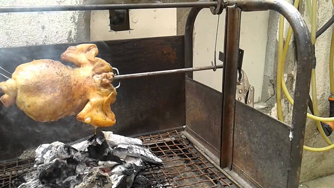 Pollo a la brasa, segun la receta del Sr. VALDIVIA