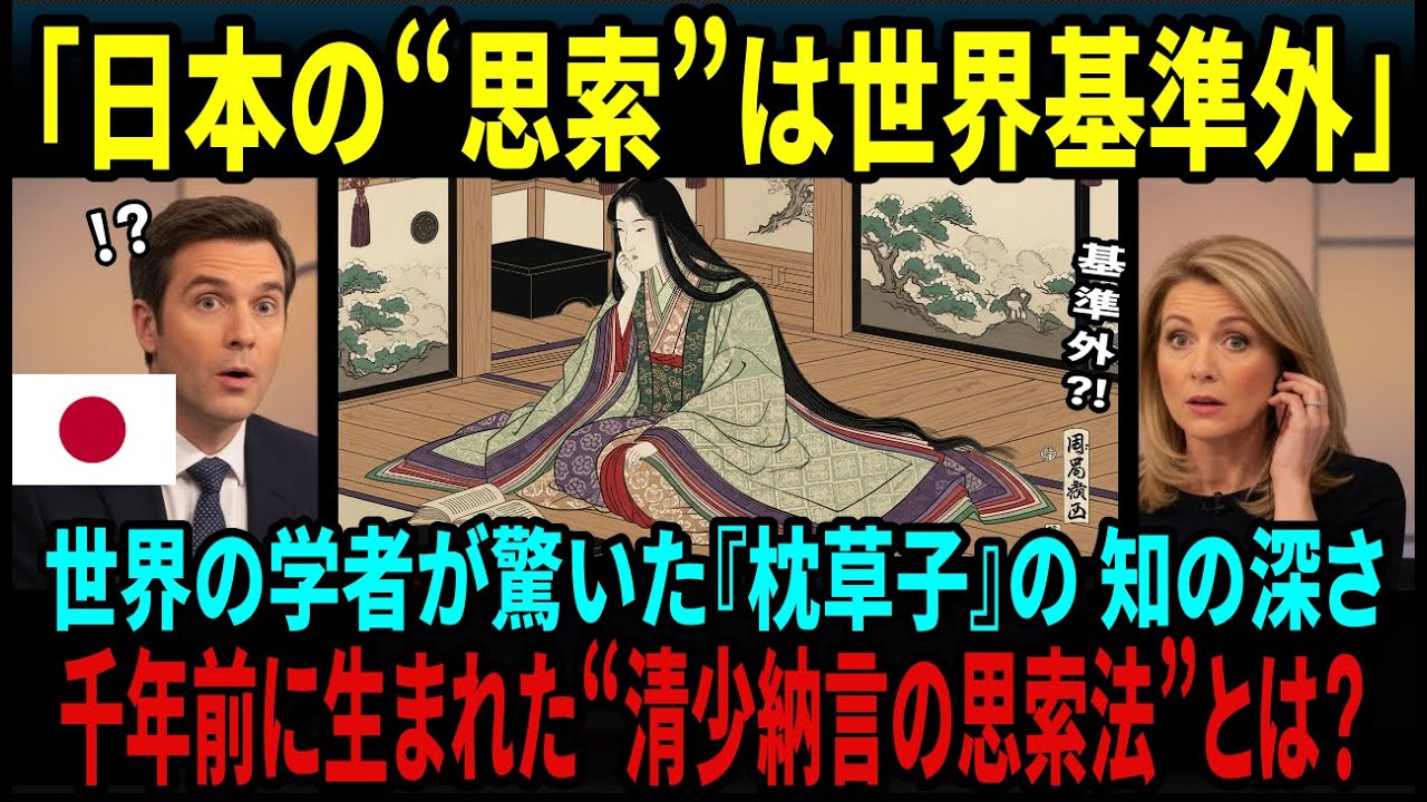 【海外の反応】「これは説明できない…」世界の学者が驚愕した日本の清少納言“思索の文化”とは？