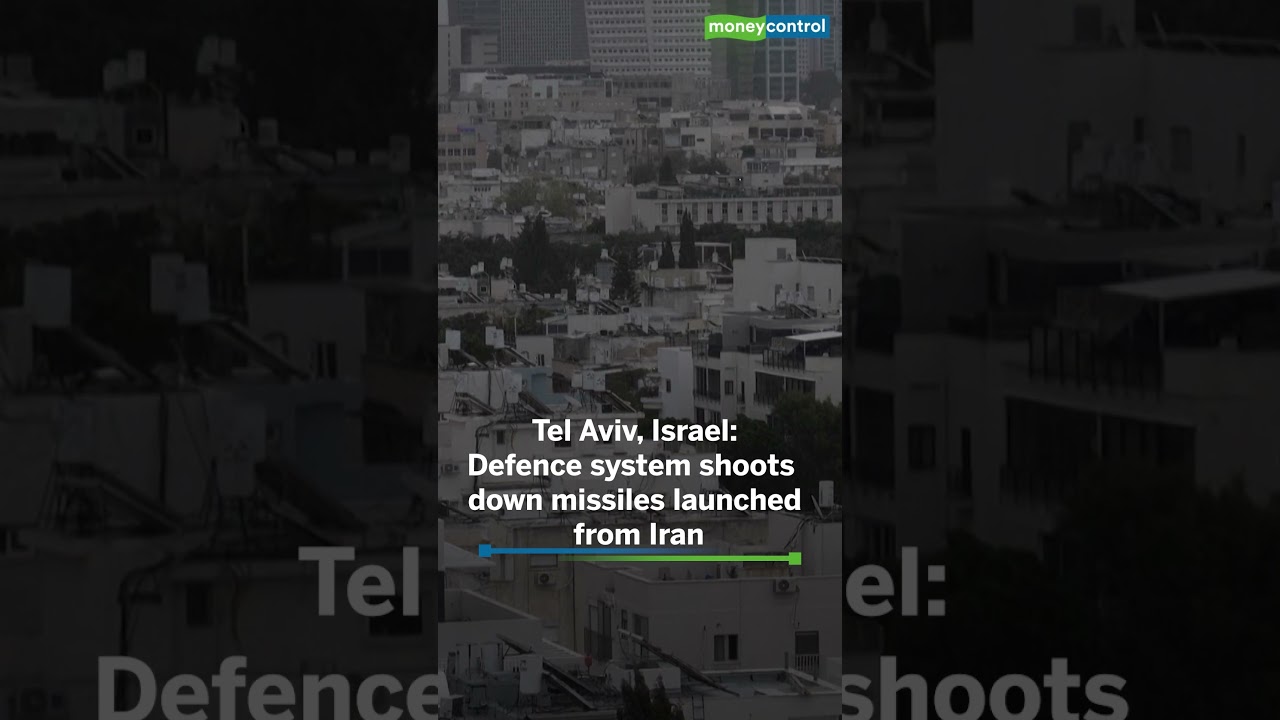 Israel&ndash;Iran conflict Israeli air defences intercept missiles over Tel Aviv