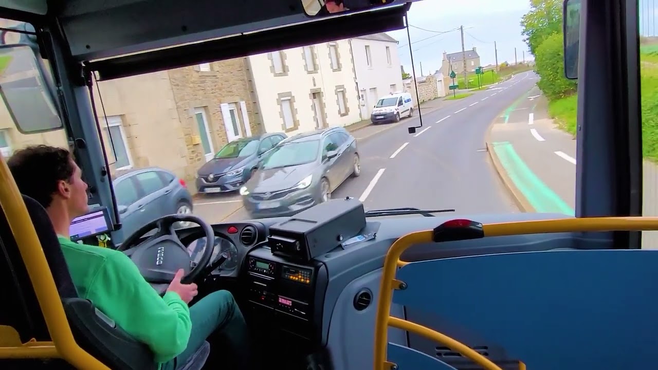 Saint-Pol-de-Léon Dépôt vers Roscoff Quai d’Auxerre Vidéo Brute IVECO Crossway Pop 159