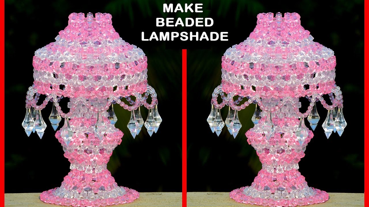 How to make beaded lampshade | Part 1 | Alifa Nur Handicraft