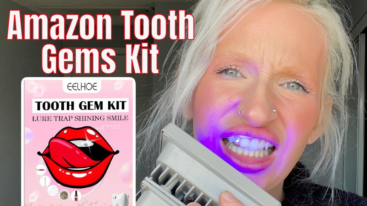 TRYING AMAZON DIY TOOTH GEM KIT