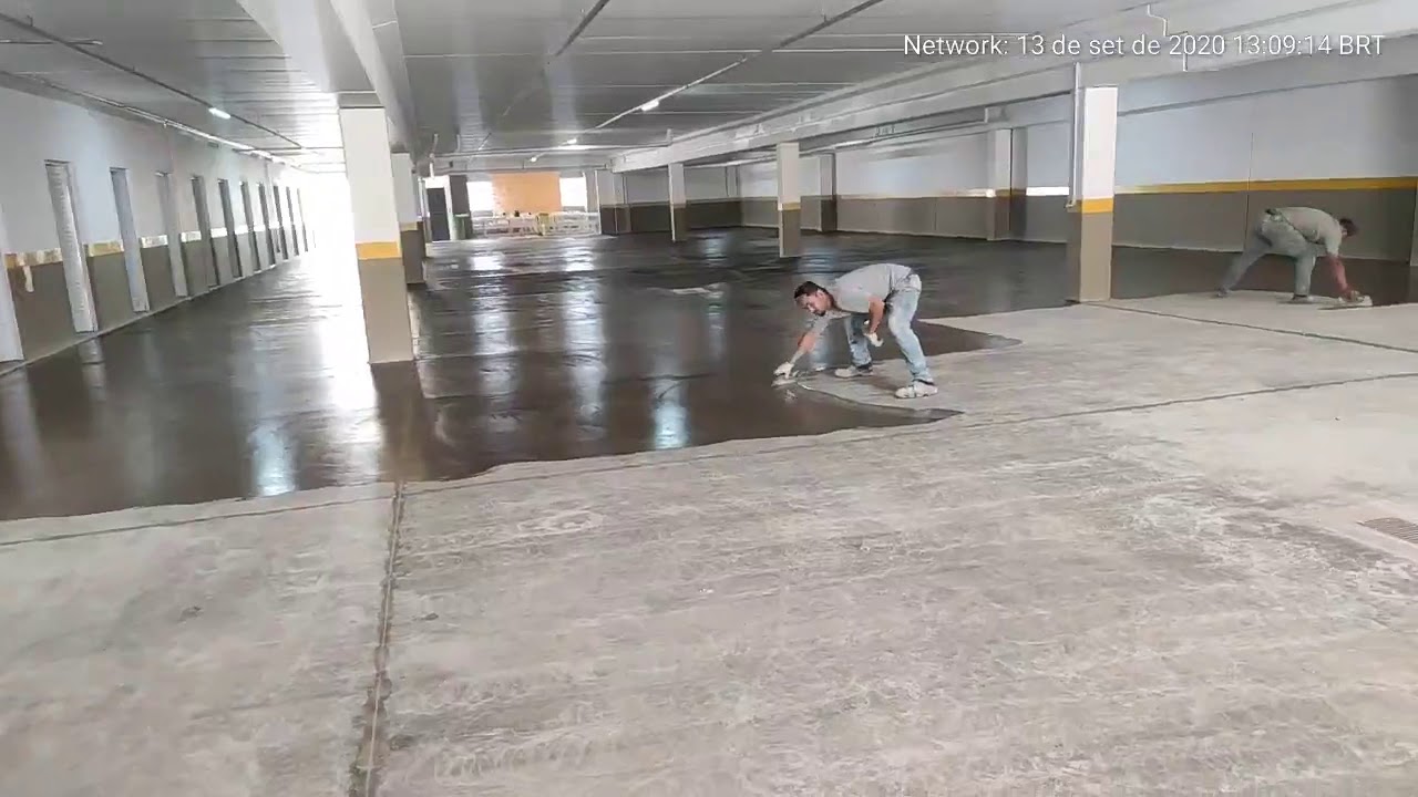 Aplicação de Piso Epóxi Autonivelante em Garagem | Passo a Passo