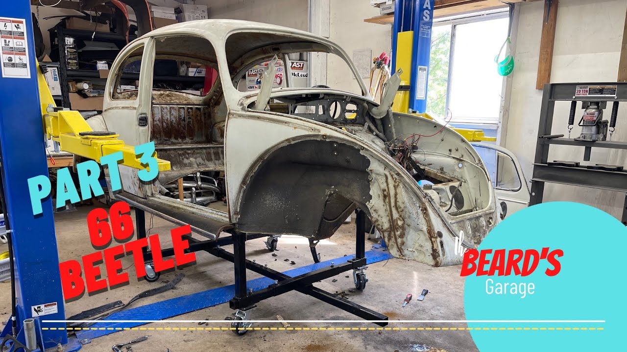 1966 VW Beetle Restoration: Body Off Pan!