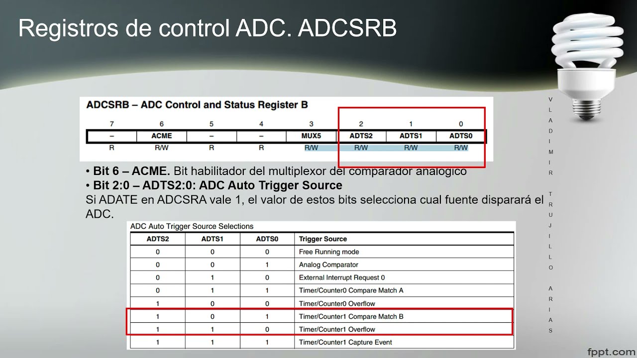 Conversi&oacute;n ADC con interrupciones para simulIDE 4.13