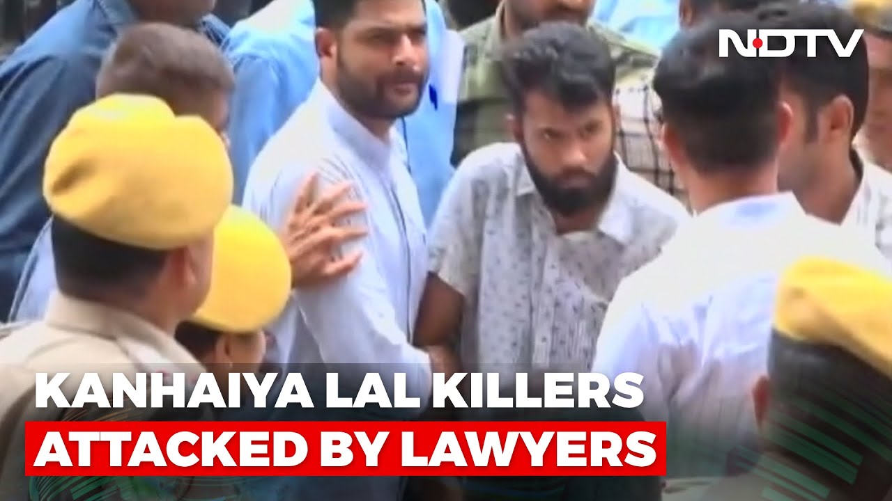Udaipur Tailor Murder: Killers Attacked By Lawyers, Crowd At Jaipur Court