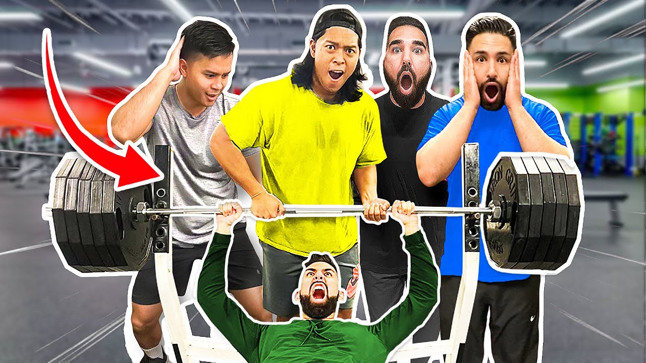 Bench Press Strength Test! Who Is The Strongest?!