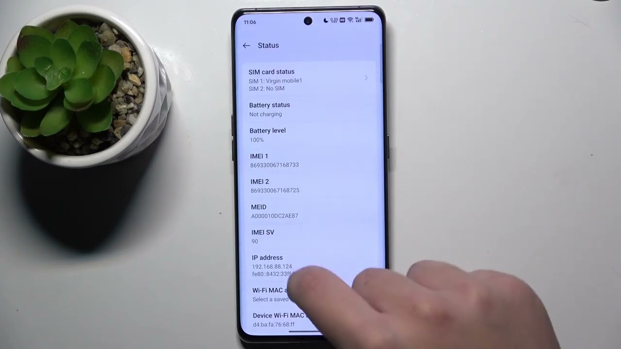 OPPO Find X6 シリアル番号の確認方法