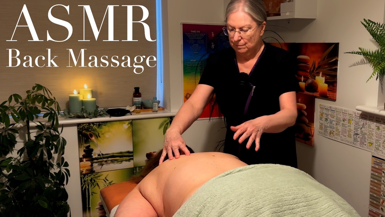 ASMR Back Massage (Unintentional ASMR, Real person ASMR)