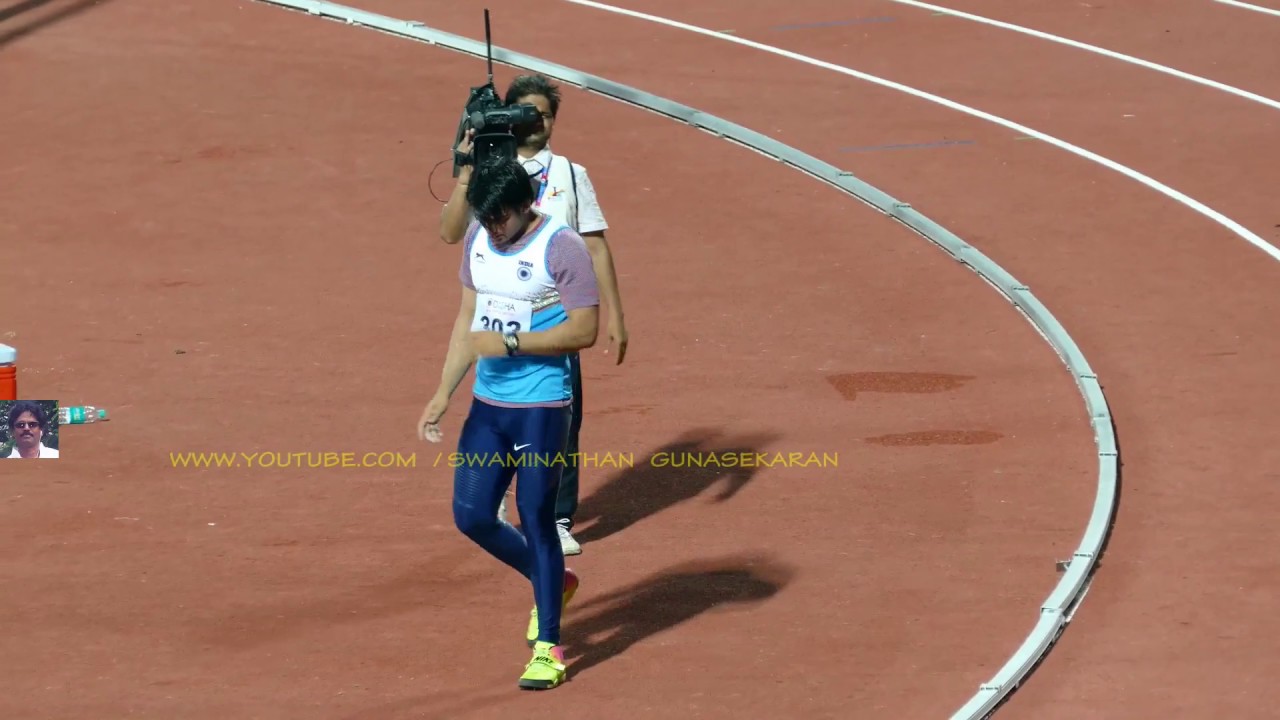 Neeraj Chopra javelin throw Asian Record || Asain Athletics Championship 2017
