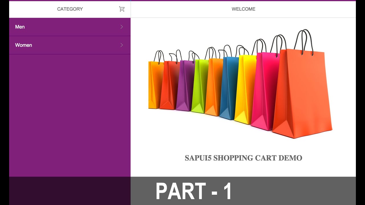 SAPUI5 - Shopping Cart Tutorial Part - 1