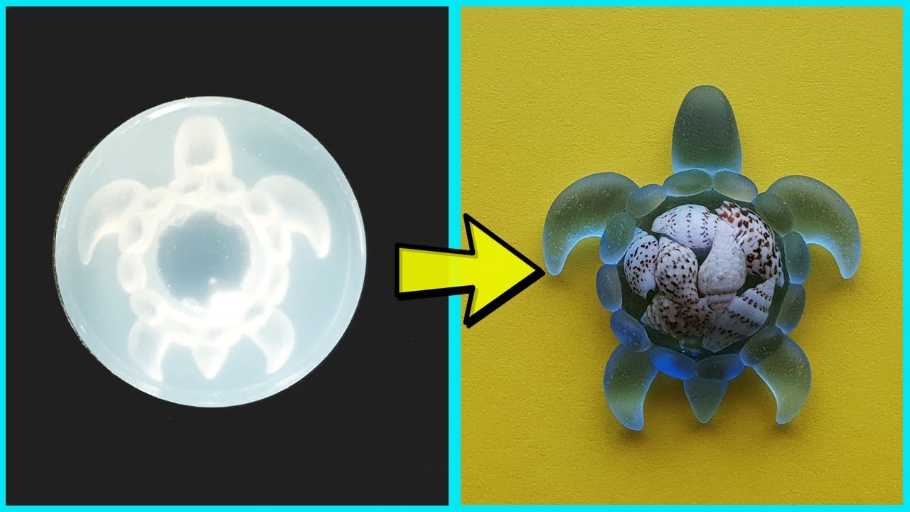 How to Make Epoxy Resin Turtle from Resin Silicone Mold / Resin Art for Beginners