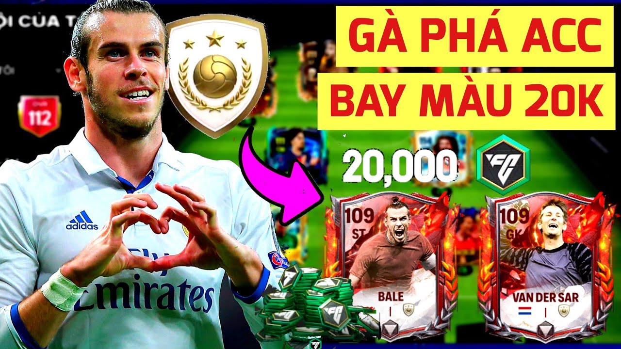 🔥 MỞ FULL PACK THỦY HỎA VỚI 20K FC POINT | SĂN SIÊU PHẨM BALE 109 NÂNG CẤP ĐỘI HÌNH 4-2-4 FC MOBILE