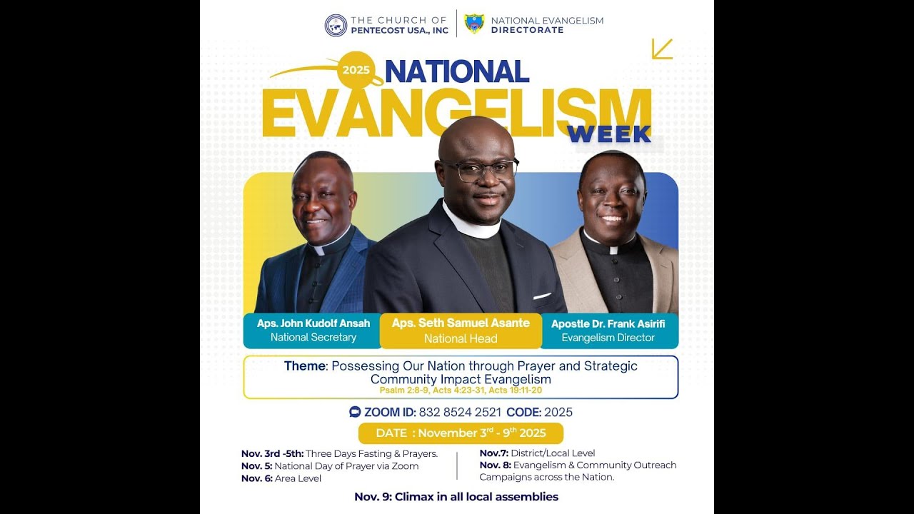 Decide to Follow Jesus || Evangelism Week Climax || Dcn. James Myers Hansen || November 9, 2025.