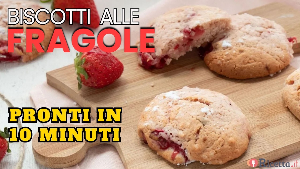 Biscotti alle fragole facilissimi e primaverili - Ricetta.it