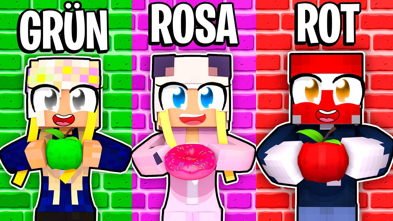 24 STUNDEN eine FARBE CHALLENGE! ✿ Minecraft Freunde