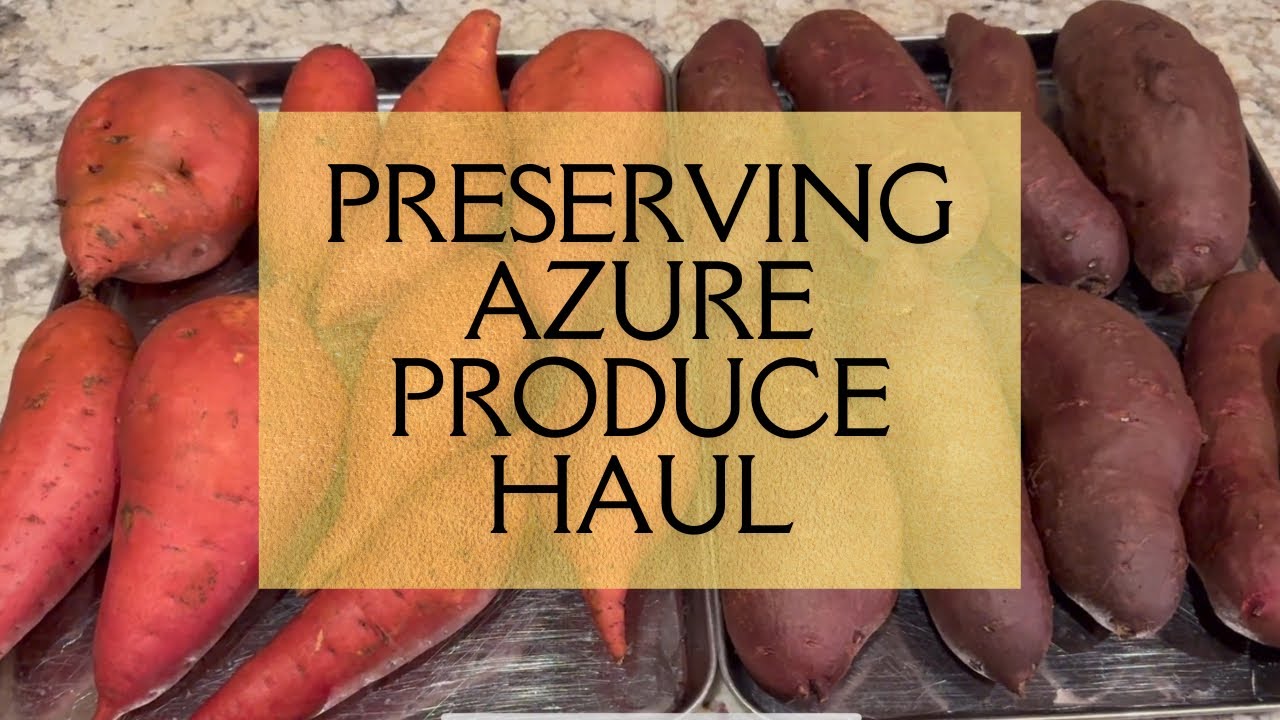 Preserving Azure Standard Produce Haul - Part One - Healthy Winter Pantry Meal Ingredient Prep