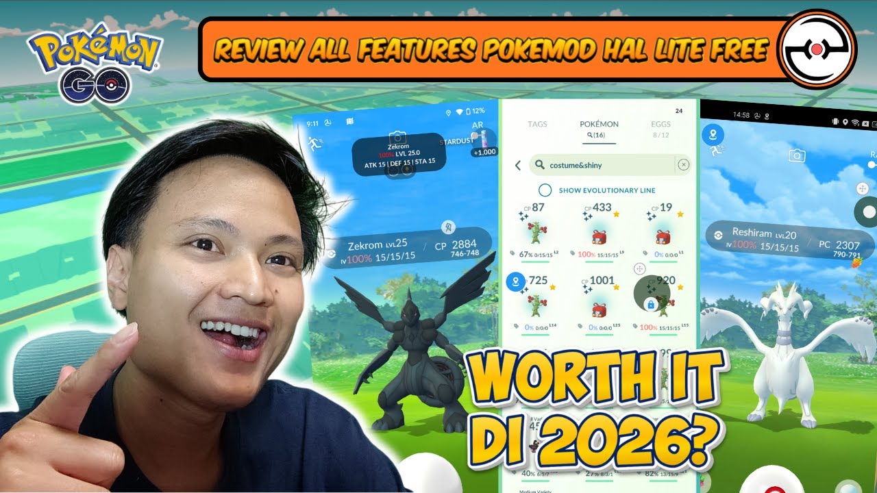 [Pokemon GO] Review Semua Fitur GRATIS di POKEMOD HAL Lite | Worth It Untuk 2026❓#pokemongo