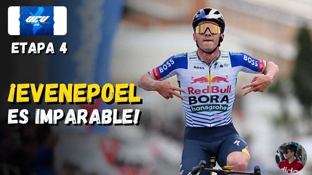 EVENEPOEL DESTROZA A ALMEIDA | ETAPA 4 VOLTA C. VALENCIANA 2026