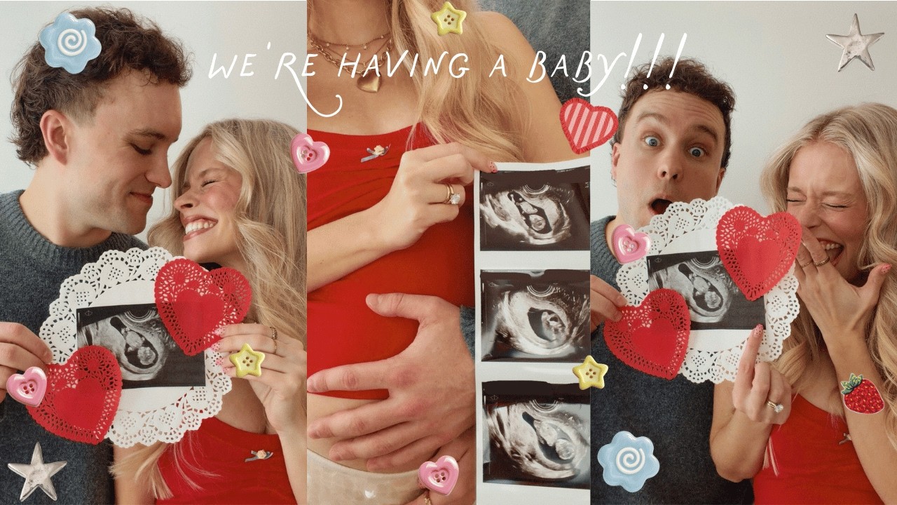 WE'RE HAVING A BABY! a few days in my life, getting my hair done, & taking announcement photos!