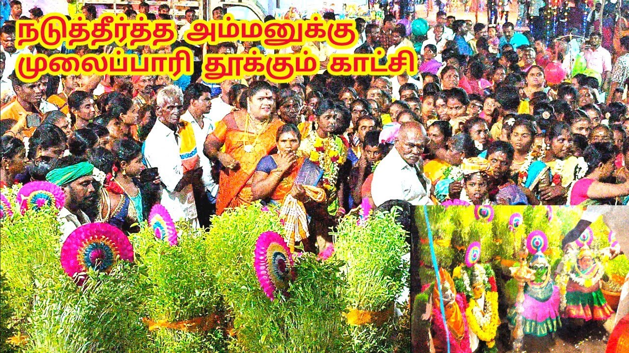 நடுத்தீர்த்த அம்மனுக்கு முலைப்பாரி எடுக்கும் காட்சி இடம் நடுவக்குறிச்சி 2022