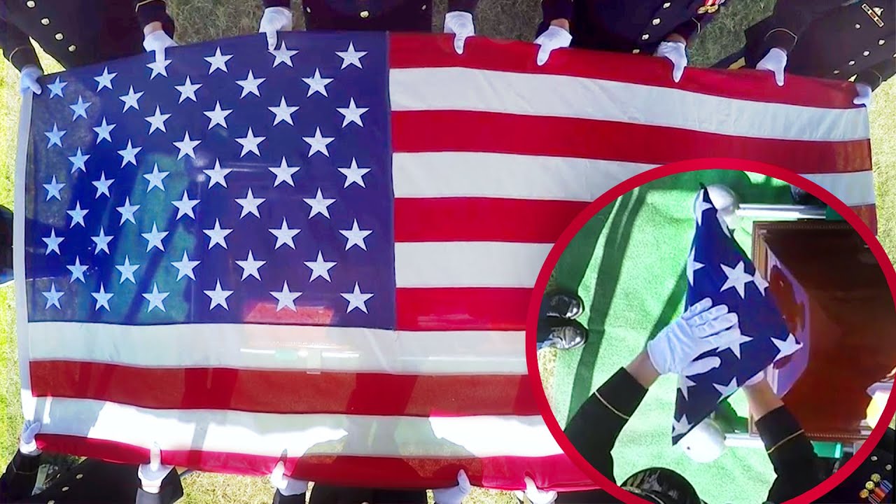 Flag Folding Ceremony at Arlington Cemetery