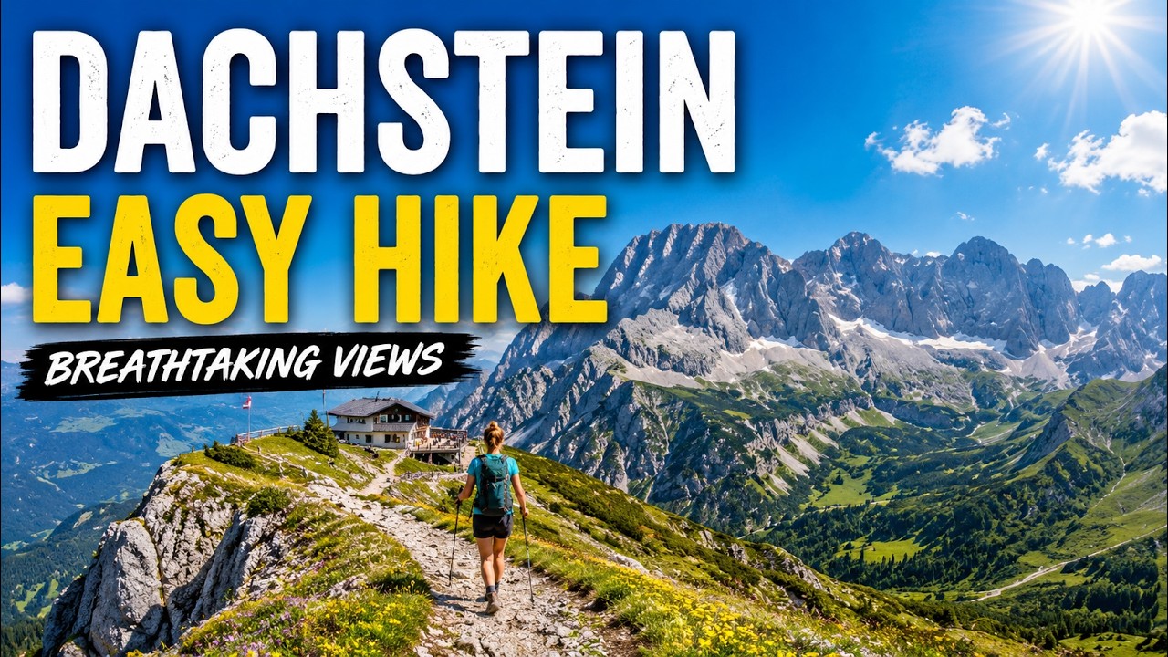 Dachstein 🇦🇹 Easy Hike with Breathtaking Views  in the Dachstein Mountain Range (4K) #ExploreAustria