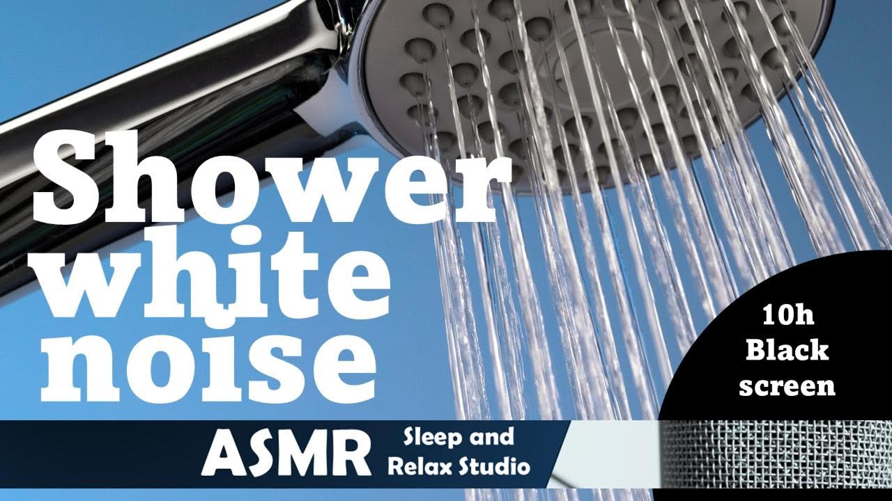 10 Hours Shower Sounds – Real Water Flow, Black Screen 🌙 | ASMR Sleep and Relax Studio