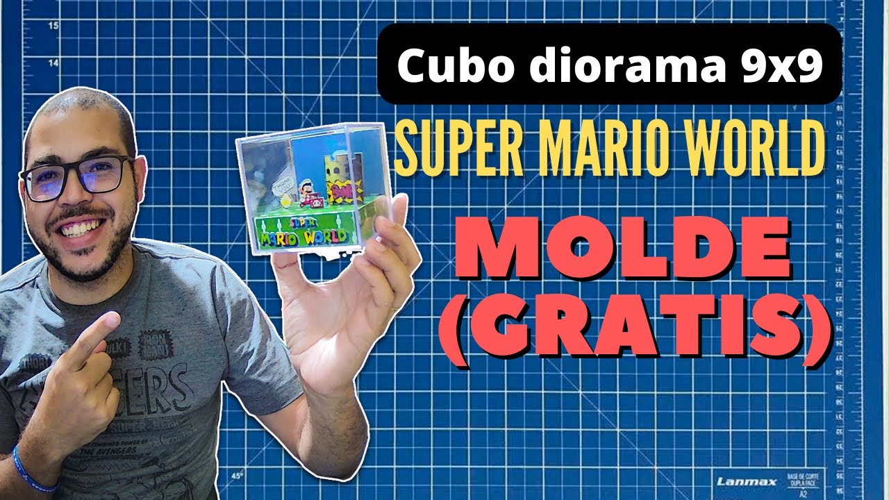 CUBO DIORAMA 9x9  | SUPER MARIO WORLD | VIDEO AULA #3