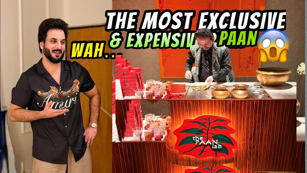 The Paan Lab ! the most exclusive & expensive paan shop 😱