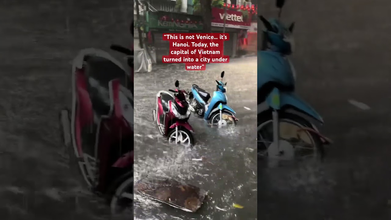 This is not Venice&hellip; it&rsquo;s Hanoi. Today, the capital of Vietnam turned into a city under water
