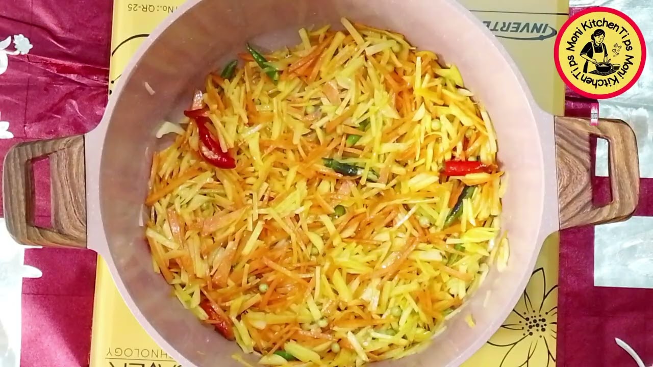 #গাজর আলু ভাজি ||রেসিপি |||