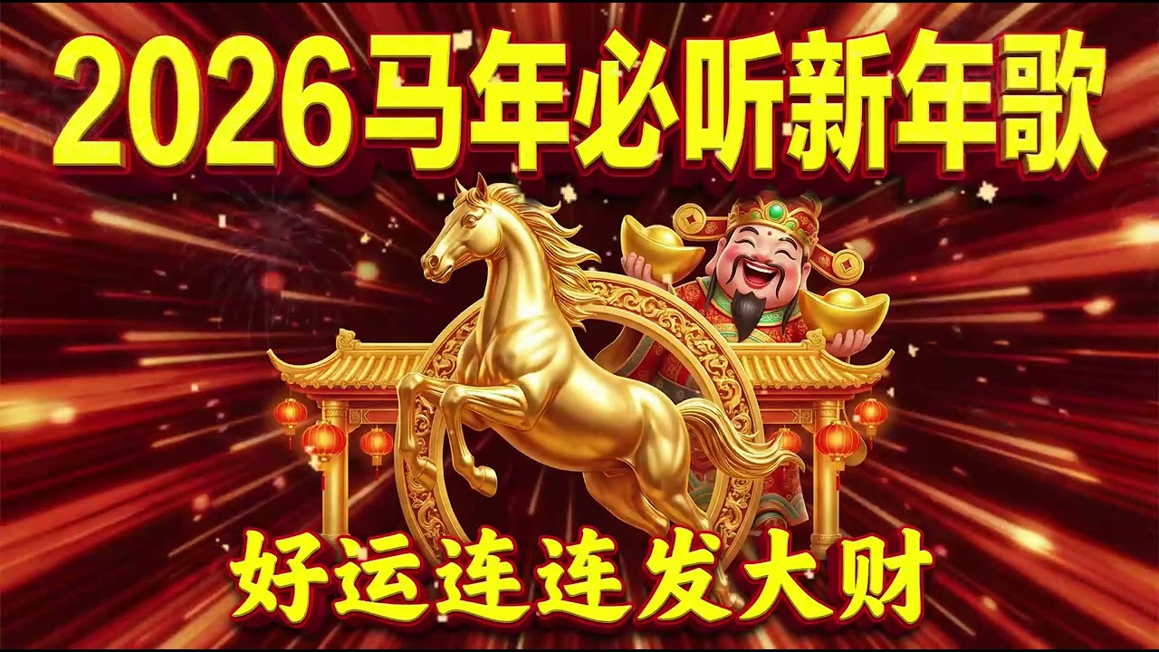 🏆 2026春节传统贺岁音乐NO.1 🧨🧧 龙韵迎新春・龙马精神贺岁金曲合集｜经典华语新年歌回味｜中国新年 CNY Music｜Lagu Imlek