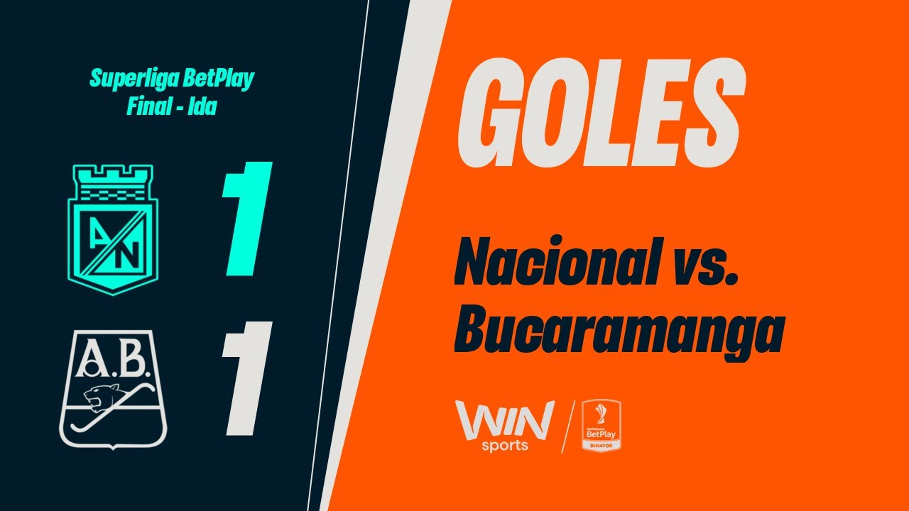 Nacional vs. Bucaramanga (goles) | Superliga BetPlay Dimayor 2025 | Partido - Ida