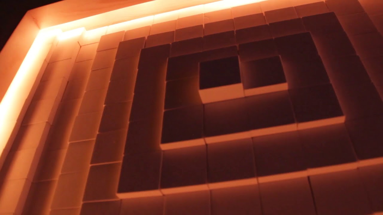 Sound Responsive Light Sculpture - 'Fruition of the Flow' + Aphex Twin (edit)