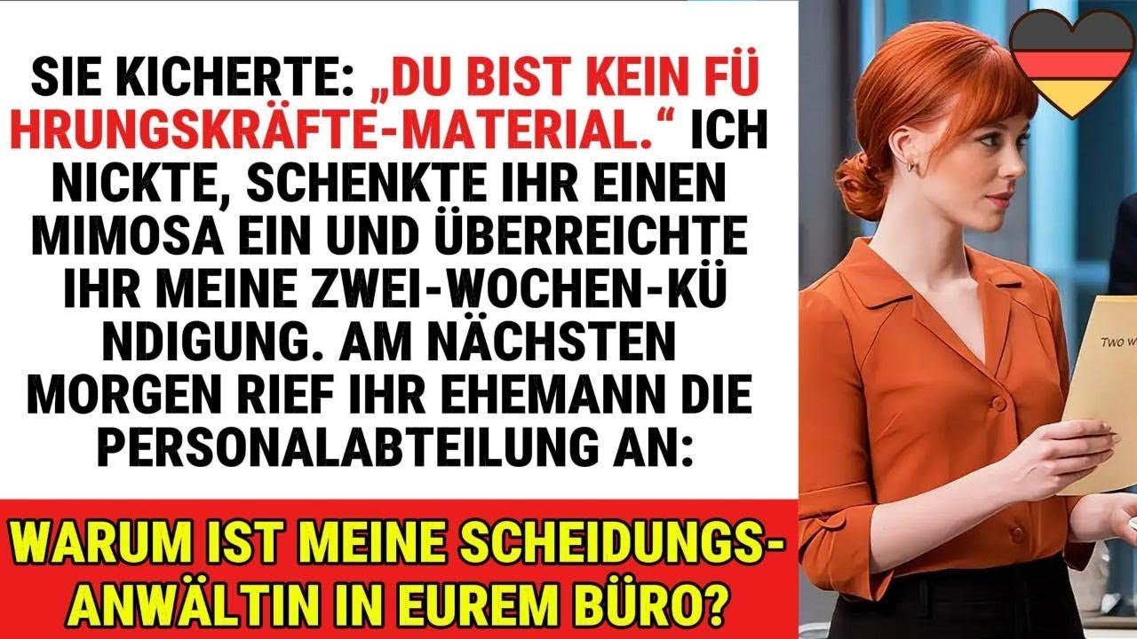 SIE WAR KEINE FÜHRUNGSKRAFT – SIE WAR DIE BEDROHUNG FÜR DIE FÜHRUNG