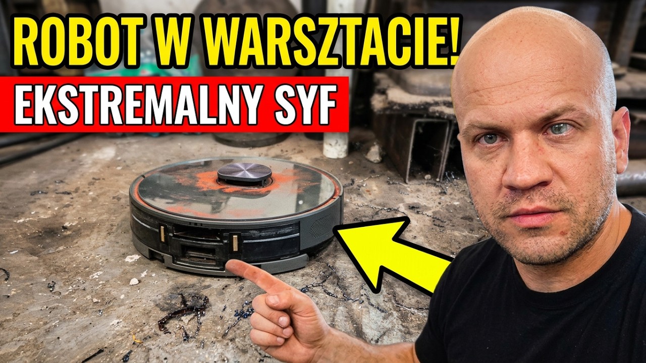 Chiński robot sprzątający w WARSZTACIE! Jak sobie radzi z ekstremalnym syfem?
